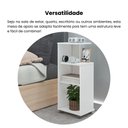 Ver imagem 7 de Mesa Lateral de Apoio com Prateleiras Bis Branco