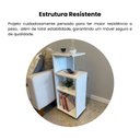 Ver imagem 6 de Mesa Lateral de Apoio com Prateleiras Bis Branco
