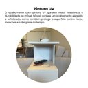 Ver mais imagens de Mesa Lateral de Apoio com Prateleiras Bis Branco