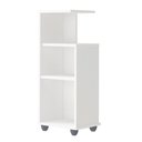 Ver imagem 3 de Mesa Lateral de Apoio com Prateleiras Bis Branco