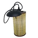 Ver imagem 1 de Lustre Pendente Cilíndrico Rustico Estilo Japonês 21 cm