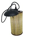 Ver imagem 1 de Lustre Pendente Cilíndrico Rustico Estilo Japonês 21 cm