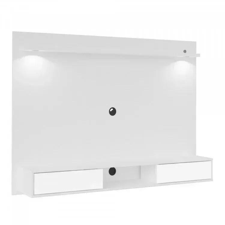 Painel para TV até 47 Polegadas 2 Portas com Espelho e LED Platinum Artely - 4