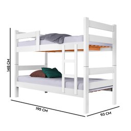 Beliche Branca Capri 100% Mdf Vira Duas Camas Reforçada - 4