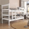 Beliche Branca Capri 100% Mdf Vira Duas Camas Reforçada - 2