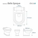 Ver imagem 3 de Assento Sanitário Belle Epoque Creme para Vaso Deca com Ferragem Dourada