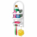 Ver imagem 1 de Porta Shampoo Registro Banheiro Prateleira Suporte Sabonete Cosméticos Higiene Organizador Multiuso