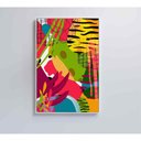 Ver imagem 1 de Quadro Pintura Aquarela Tropical 4 60x40 Cm Vidro Impresso