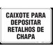 PLACA ORGANIZAÇÃO CAIXOTE PARA DEPOSITAR RETALHOS DE CHAPA - 1