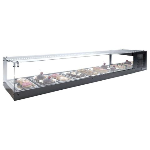 Vitrine Refrigerada de Bancada Gelopar GVRS200T 200L Preto 220V