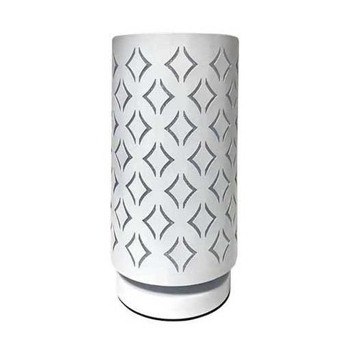 Abajur Luminária Branca De Mesa 29cm Bivolt 110/220v