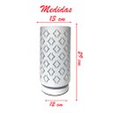 Ver imagem 2 de Abajur Luminária Branca De Mesa 29cm Bivolt 110/220v