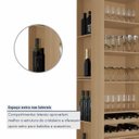 Ver imagem 7 de Cristaleira 2 Portas Vidro Reflecta Infinito 93cm com Rodapé 100% MDF Canto Curvo