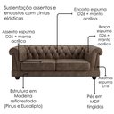 Ver imagem 5 de Sofá Acorde 2 Lugares 190cm Café Courino Milani Movelaria