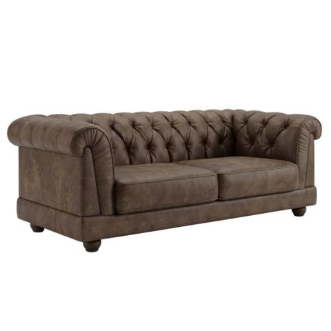 Sofá Acorde 2 Lugares 190cm Café Courino Milani Movelaria