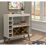 Aparador Adega Retrô Pés Palito Shadow Off White / Freijó - Comprar Moveis em Casa - 4