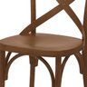 Cadeira de Madeira Maciça Katrina Cross Encosto e Assento Anatômico - Pinhão - 3