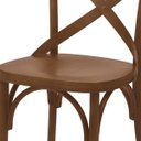 Ver imagem 3 de Cadeira de Madeira Maciça Katrina Cross Encosto e Assento Anatômico - Pinhão