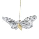 Ver imagem 5 de Lustre Pendente Borboleta Led 4w 3 Cores Dourado e Transparente Lus-140 St3136