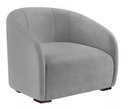 Ver imagem 1 de Kit 2 Poltronas Decorativa Estofada Recepção Lara Suede Cinza - Lm Decor