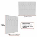 Ver imagem 2 de Cabeceira para Cama Box King 200cm Stan Linho Nobre Bege - Sallar Home