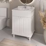 Gabinete para Banheiro em Plástico com Lavatório Clássica  sem Torneira - 1