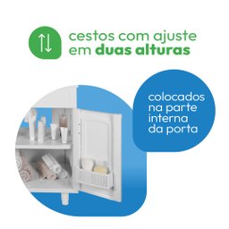 Gabinete para Banheiro em Plástico com Lavatório Clássica sem Torneira - 12 Gabinete para Banheiro em Plástico com Lavatório Clássica sem Torneira - 12