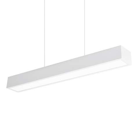 Lustre Pendente Newline Sobrepor V 468 LED Bivolt Branco 3000K Luz Amarela