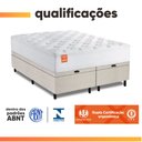 Ver imagem 5 de Cama Box Baú Colchão Casal King Molas Ensacadas Real 193x203x68cm Linho Branco Inducol