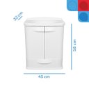 Ver imagem 4 de Gabinete para Banheiro em Plástico com Lavatório Fit Astra sem Torneira Branco