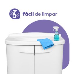 Gabinete para Banheiro em Plástico com Lavatório Fit Astra sem Torneira - 7