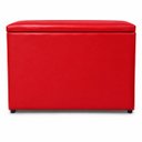 Ver imagem 6 de Puff Baú Banqueta Retangular Organizar e Decorar 55cm Vermelho