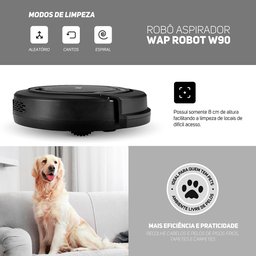 Robô Aspirador Wap Robot W90 3 Modos de Limpeza Fw009026 - 4