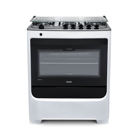 Fogão de Piso Consul 5 Bocas Acendimento Automático Branco Cfs5nab – Bivolt