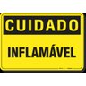 PLACA CUIDADO INFLAMÁVEL - 1