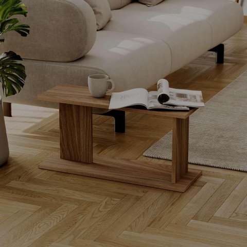 Mesa de Apoio Livn Freijó Retangular MDP MDF 65cm Amadeirado Mercado Das Prateleiras