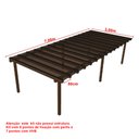 Ver imagem 2 de Cobertura Policarbonato Alveolar 7,00m x 3,00m - Bronze 4mm