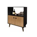 Ver imagem 1 de Aparador Buffet Aparador Cantinho do Café Balcão Canadá:preto Ripado 3d