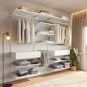 Ver imagem 1 de Closet Aberto Modulado para Casal 225cm Eternity Branco