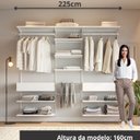 Ver imagem 5 de Closet Aberto Modulado para Casal 225cm Eternity Branco
