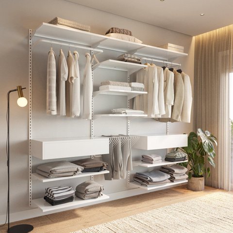 Closet Aberto Modulado para Casal 225cm Eternity