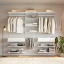 Ver imagem 4 de Closet Aberto Modulado para Casal 225cm Eternity Branco