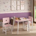Ver imagem 4 de Mesa Infantil em Madeira Maciça Sofia Branco