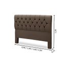 Ver imagem 3 de Cabeceira Cama Box Estofada Madeira Queen Size Madri:marrom