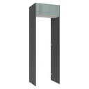 Ver imagem 1 de Porta-Geladeira 73 cm 1 Porta Basculante Cinza/Branco/Cinza Lux Madesa