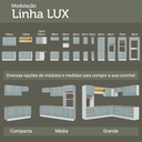 Ver mais imagens de Porta-Geladeira 73 cm 1 Porta Basculante Cinza/Branco/Cinza Lux Madesa