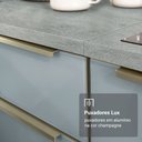 Ver imagem 7 de Porta-Geladeira 73 cm 1 Porta Basculante Cinza/Branco/Cinza Lux Madesa