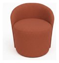 Ver imagem 3 de Poltrona Orgânica Yara Luxo Sala Recepçao Boucle:Terracota/Liso
