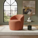 Ver imagem 1 de Poltrona Orgânica Yara Luxo Sala Recepçao Boucle:Terracota/Liso
