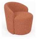 Ver imagem 2 de Poltrona Orgânica Yara Luxo Sala Recepçao Boucle:Terracota/Liso